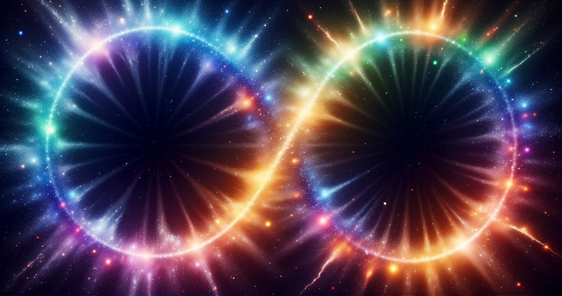AI generated wallpaper featuring galaxy, circle, universe