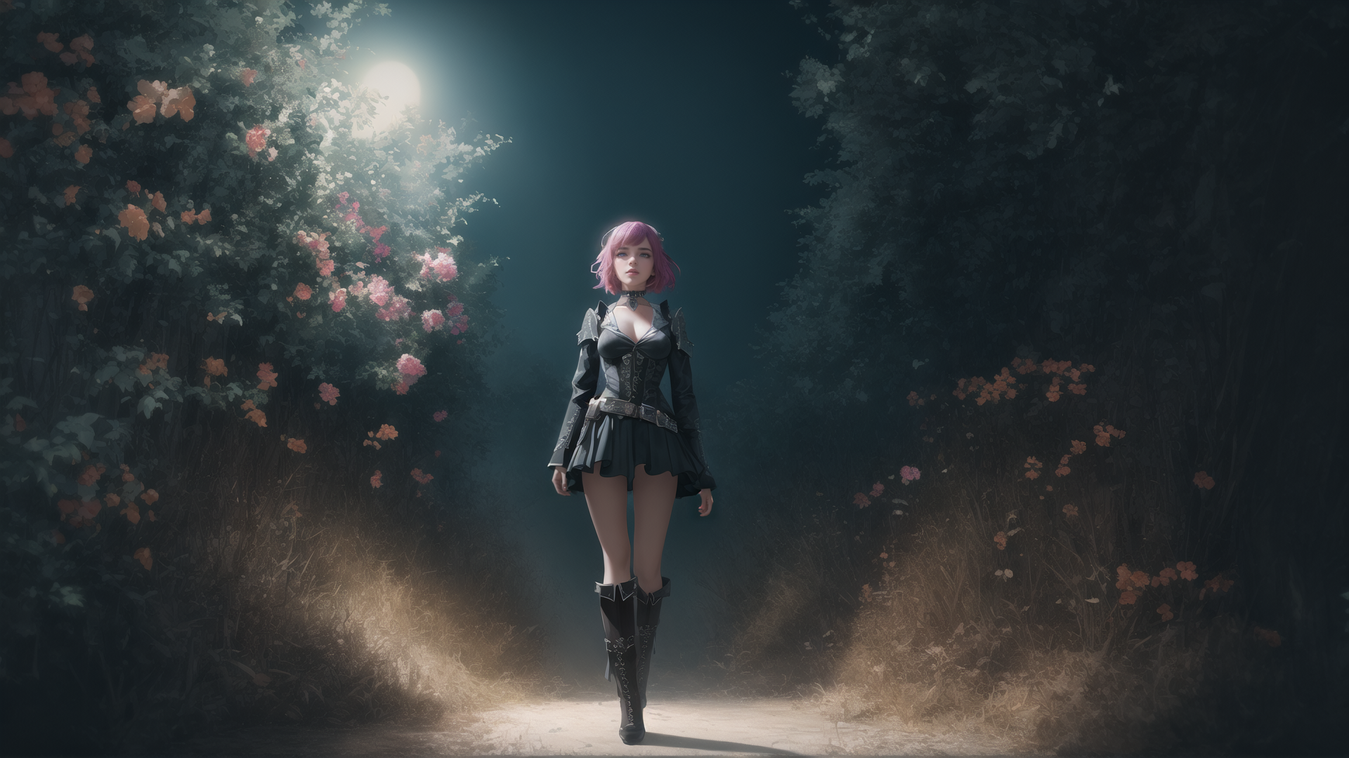 AI generated wallpaper featuring woman, character, fairy