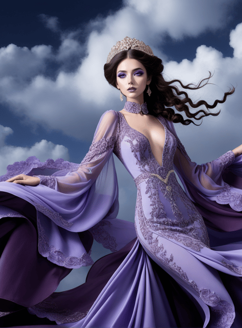 queen, woman, dress
