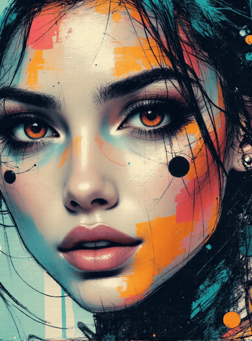 woman, face, hair