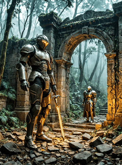 armor, soldier, forest