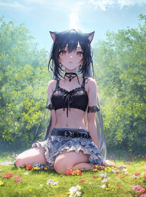 catgirl, anime, girl