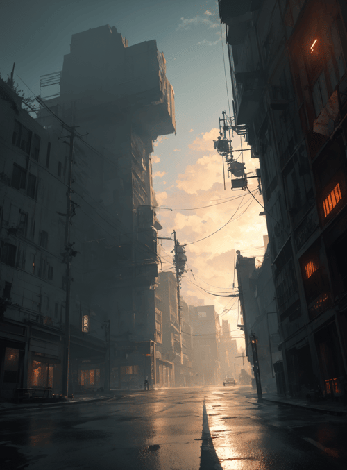 street, cityscape, buildings