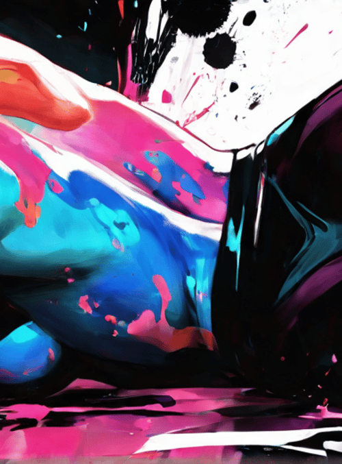 woman, paint, splatter, ink, art, figure, fashion, body, pose, neon