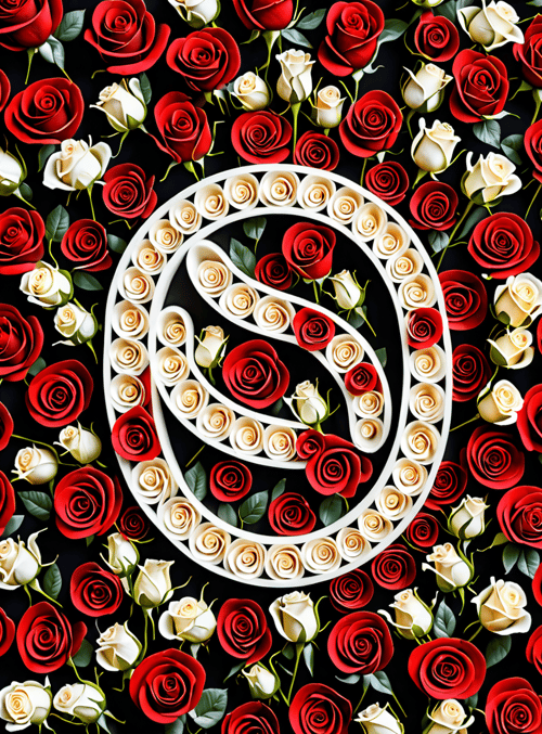 roses, swirl, flower