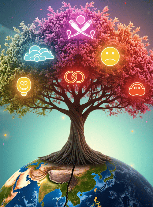 tree, earth, icons