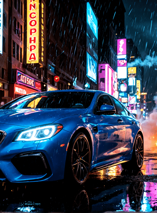 car, city, fire