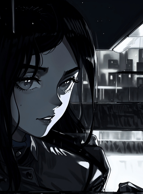 girl, cityscape