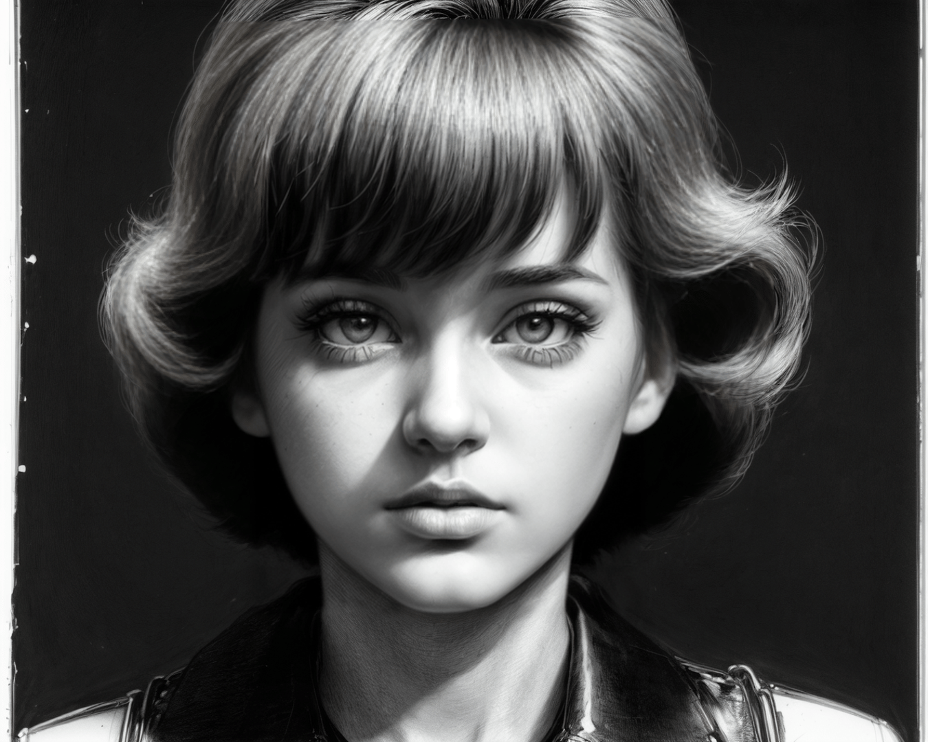 woman, portrait, hair