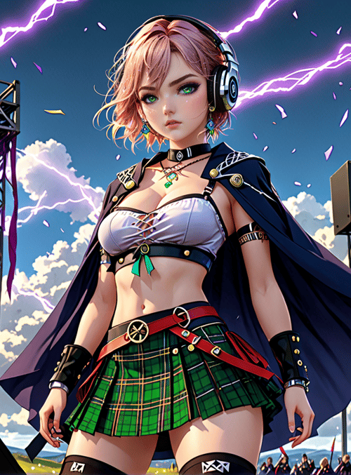 woman, dj, stage