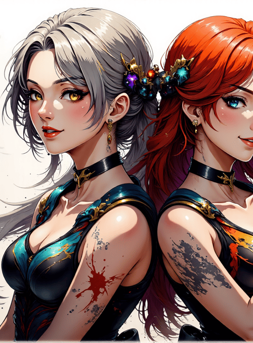 women, characters, models, fashion, artwork