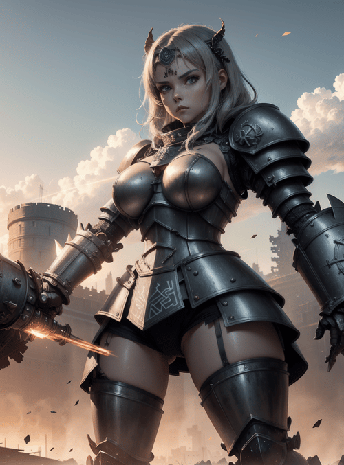 warrior, armor, mecha