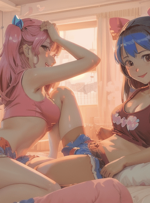 girls, anime, characters