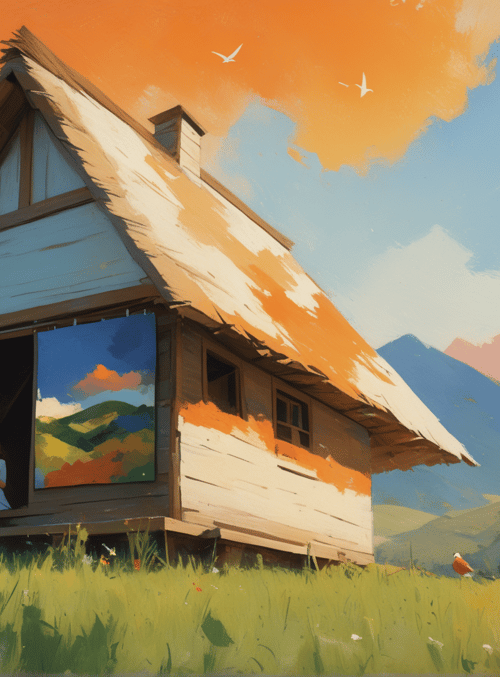 house, person, bird