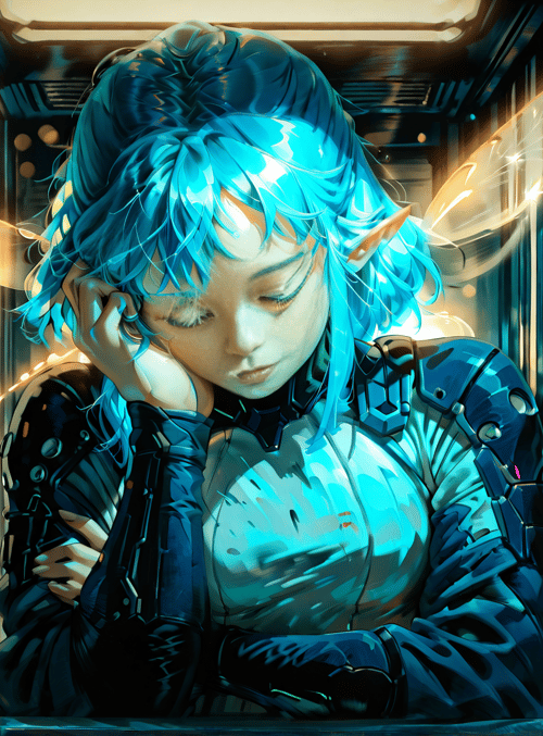 elf, cyborg, girl