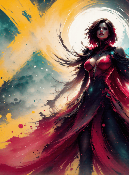 woman, goddess, artist