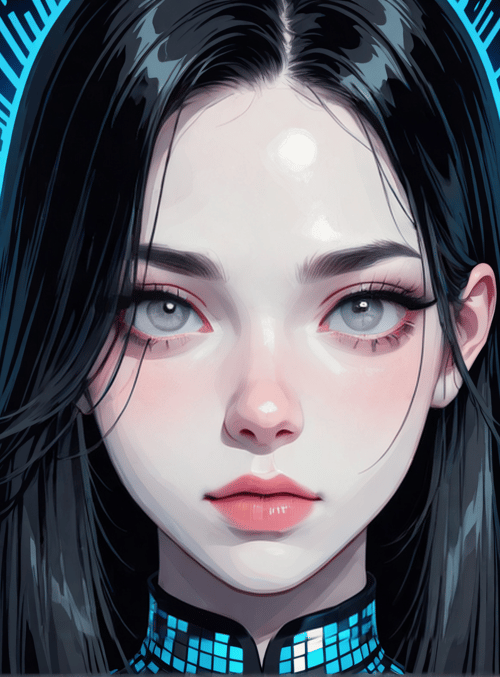 woman, digital, glasses, hair