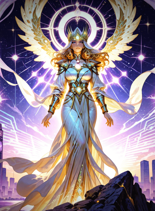 angel, queen, city