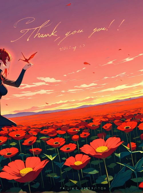girl, flowers, butterfly