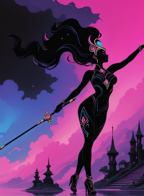 witch, castle, spear