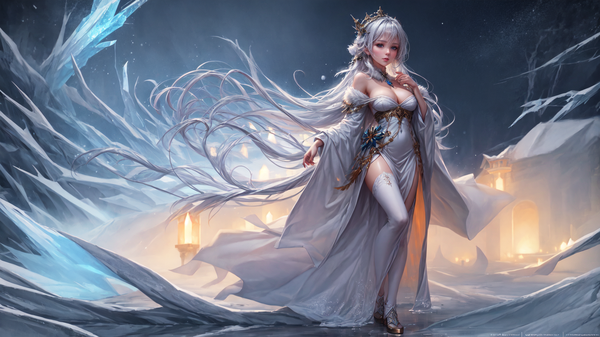 AI generated wallpaper featuring fairy, queen, sorceress