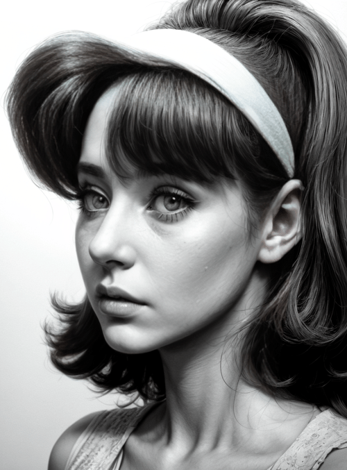 woman, hair, headband