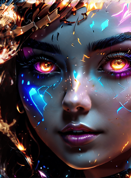 cyborg, woman, robot