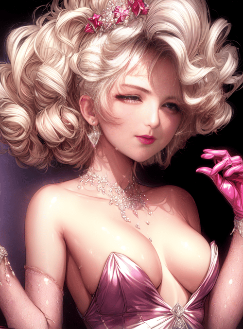 woman, gloves, dress