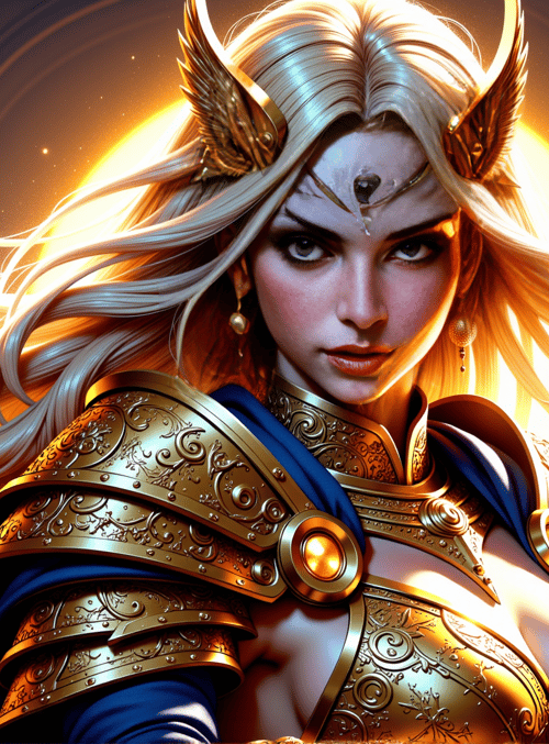 warrior, goddess, armor