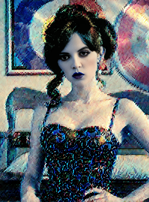 woman, dress, room