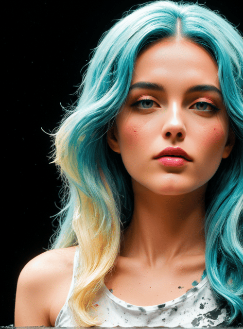 woman, hair, top