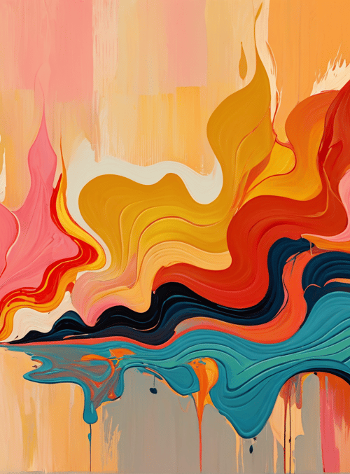flames, waves, liquid, paint, swirls
