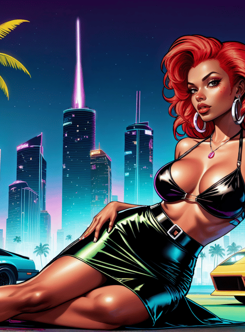 woman, cars, city