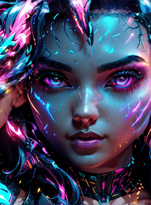 cyborg, woman, robot