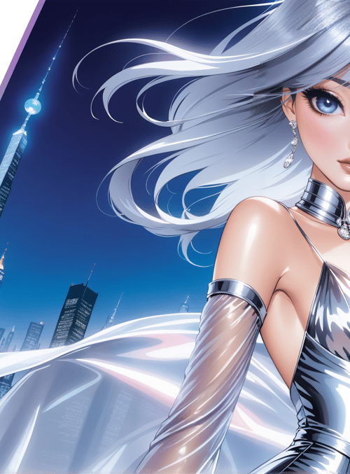 woman, cityscape, fashion