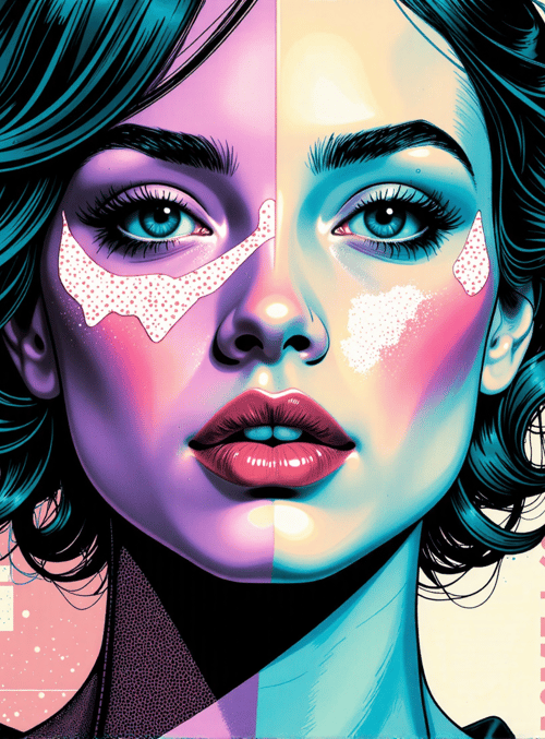 woman, face, hair