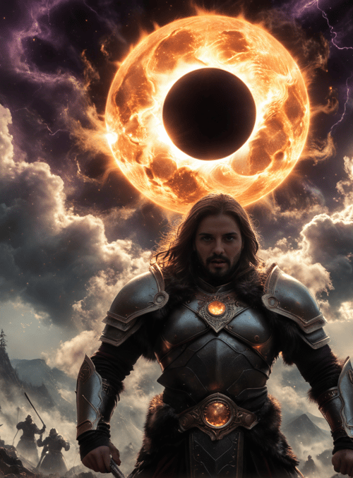 warrior, army, eclipse