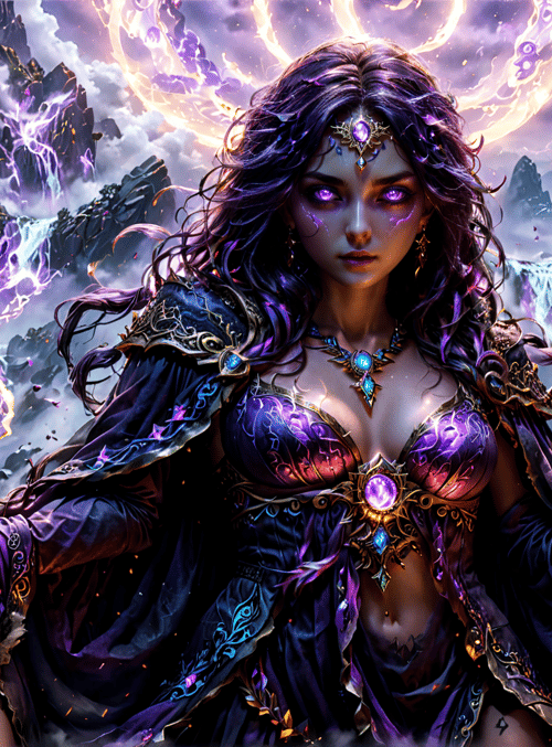 mage, woman, goddess