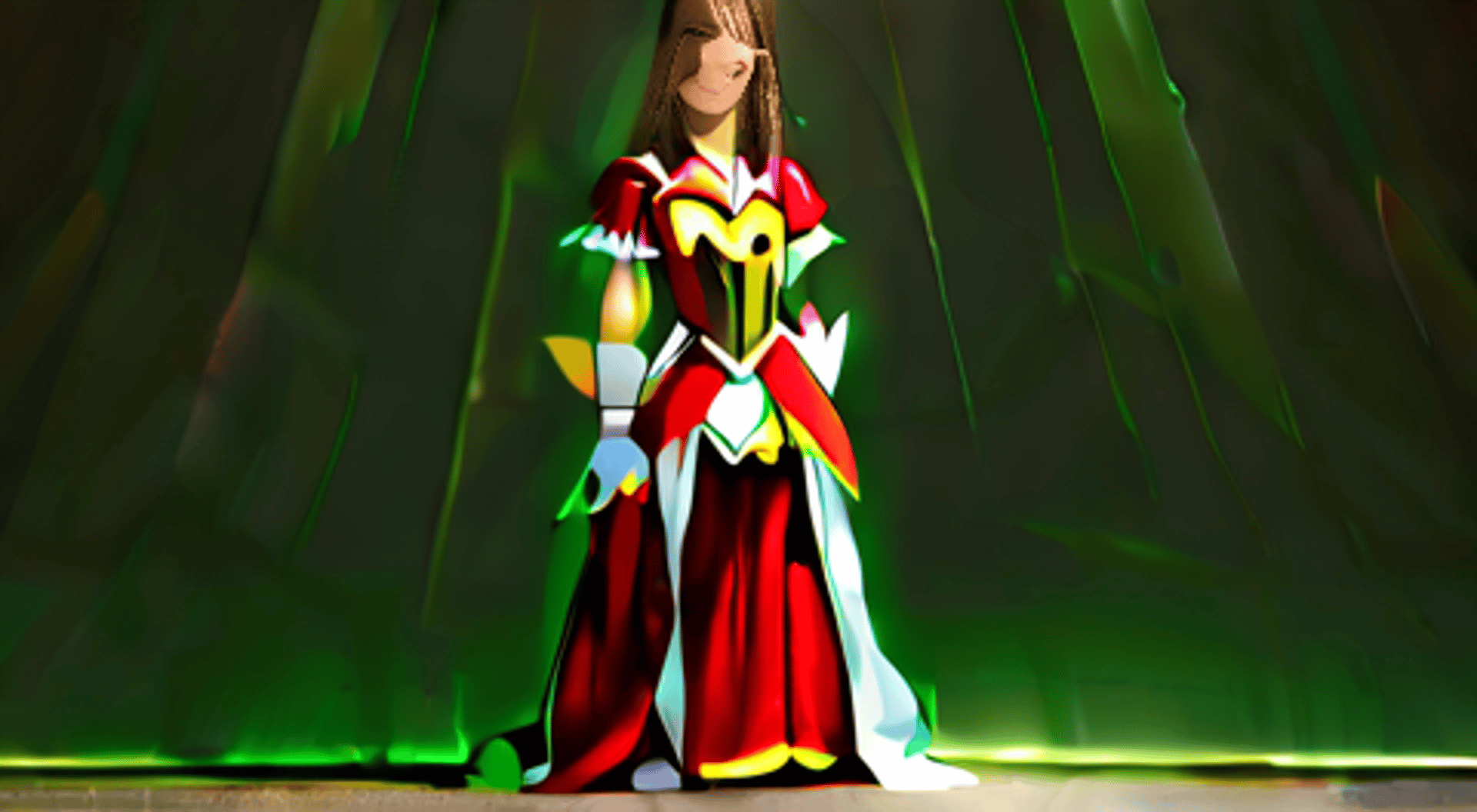 AI generated wallpaper featuring character, princess, hero