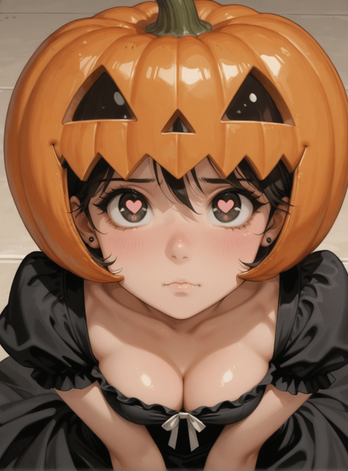 pumpkin, girl, costume