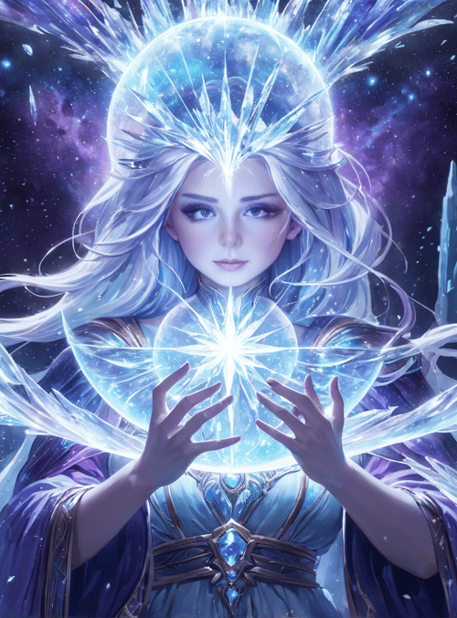 goddess, crystal, astral