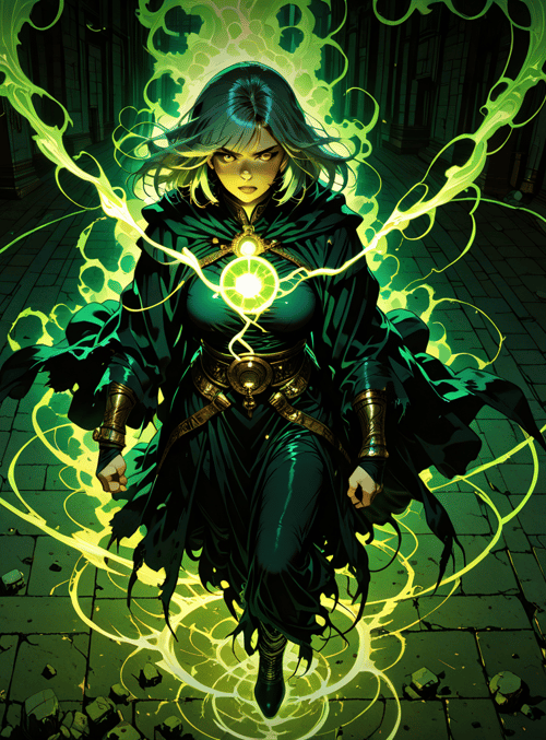 mage, woman, ancient