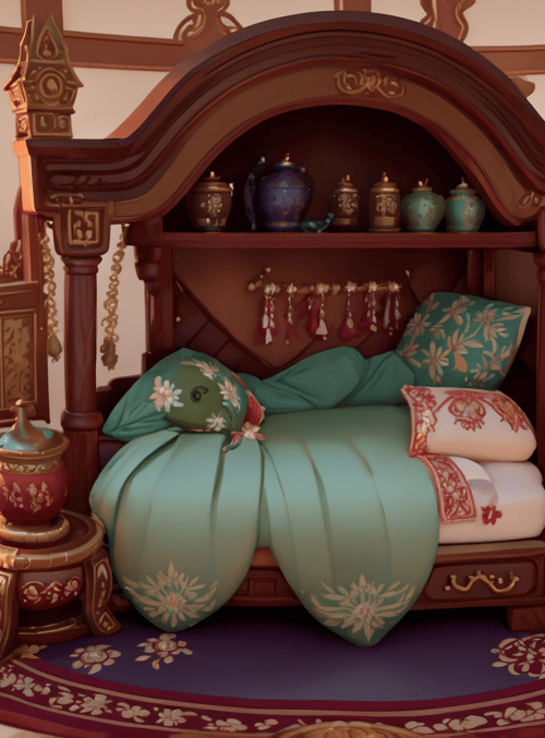 bed, room, carpet