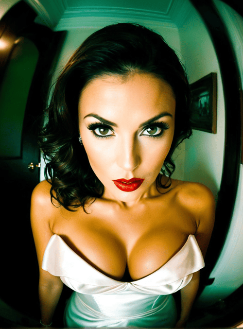 woman, bride, mirror, dress