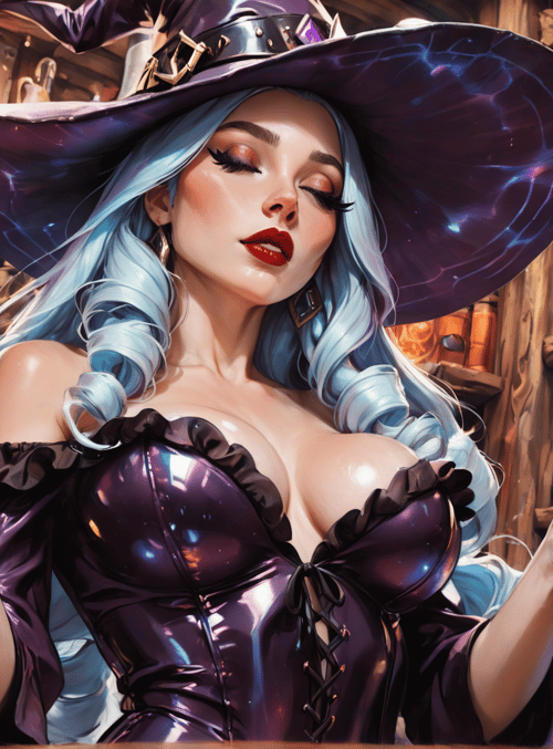 witch, wizard, woman, magic, bottle, cauldron, spell, hats, shelves, potion