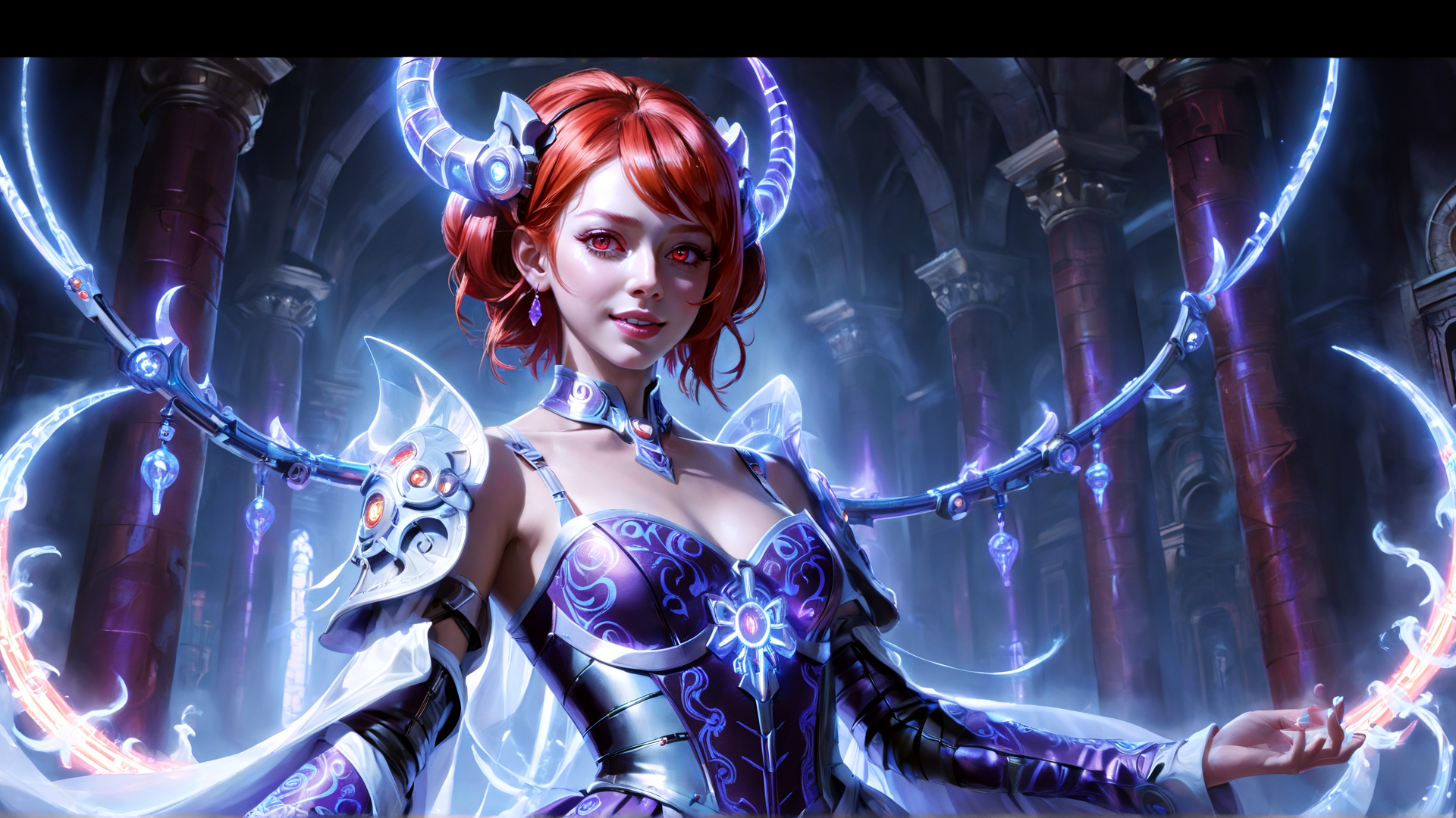 AI generated wallpaper featuring goddess, warrior, character, woman