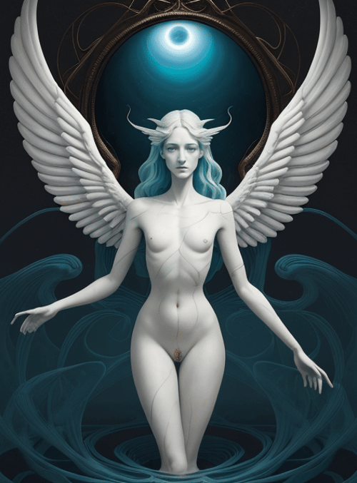angel, wing, goddess