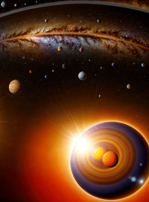 solar system, galaxy, planets