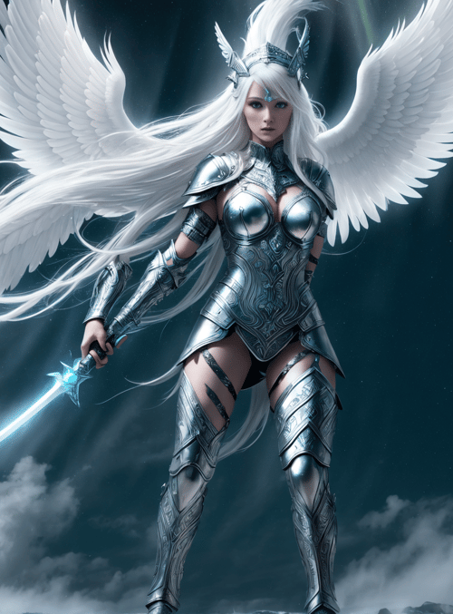 angel, warrior, sword