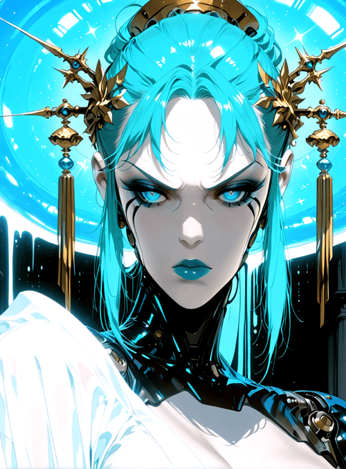 woman, cathedral, helmet, swords, gloves